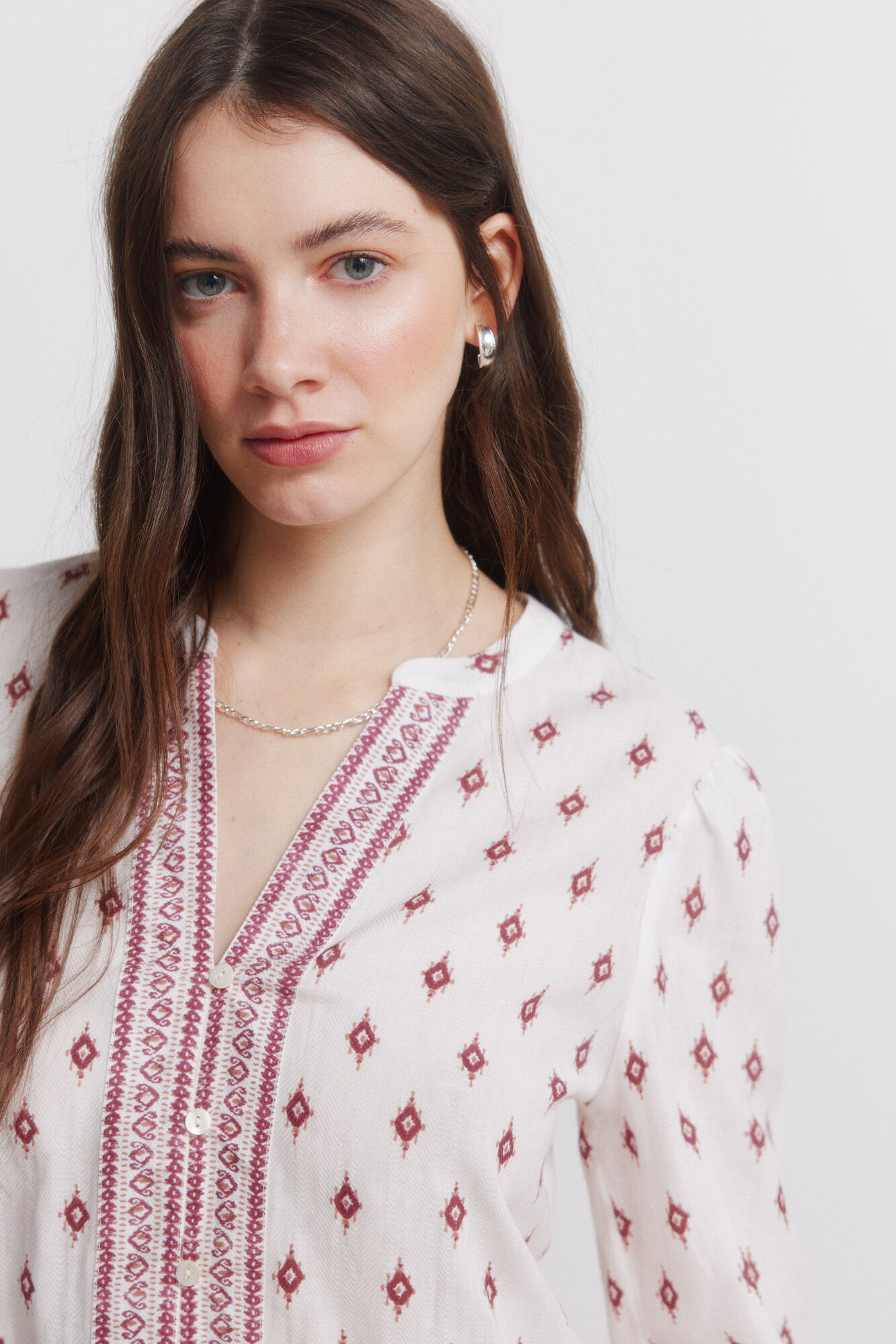 Springfield Camisa manga larga estampada