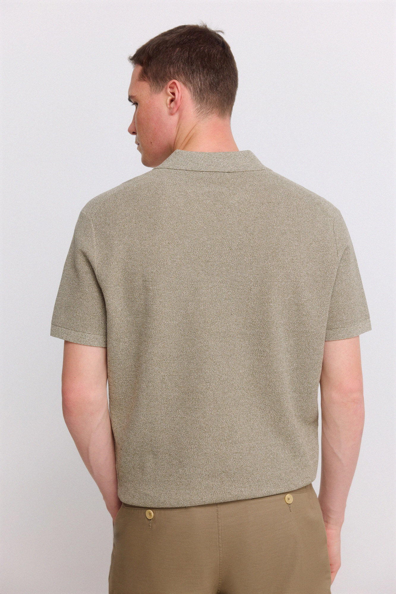 Springfield Polo de estructura moulinee kaki