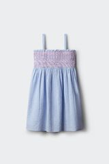 Springfield Kids Vestido de rayas oxford para ni&ntilde;a azul indigo