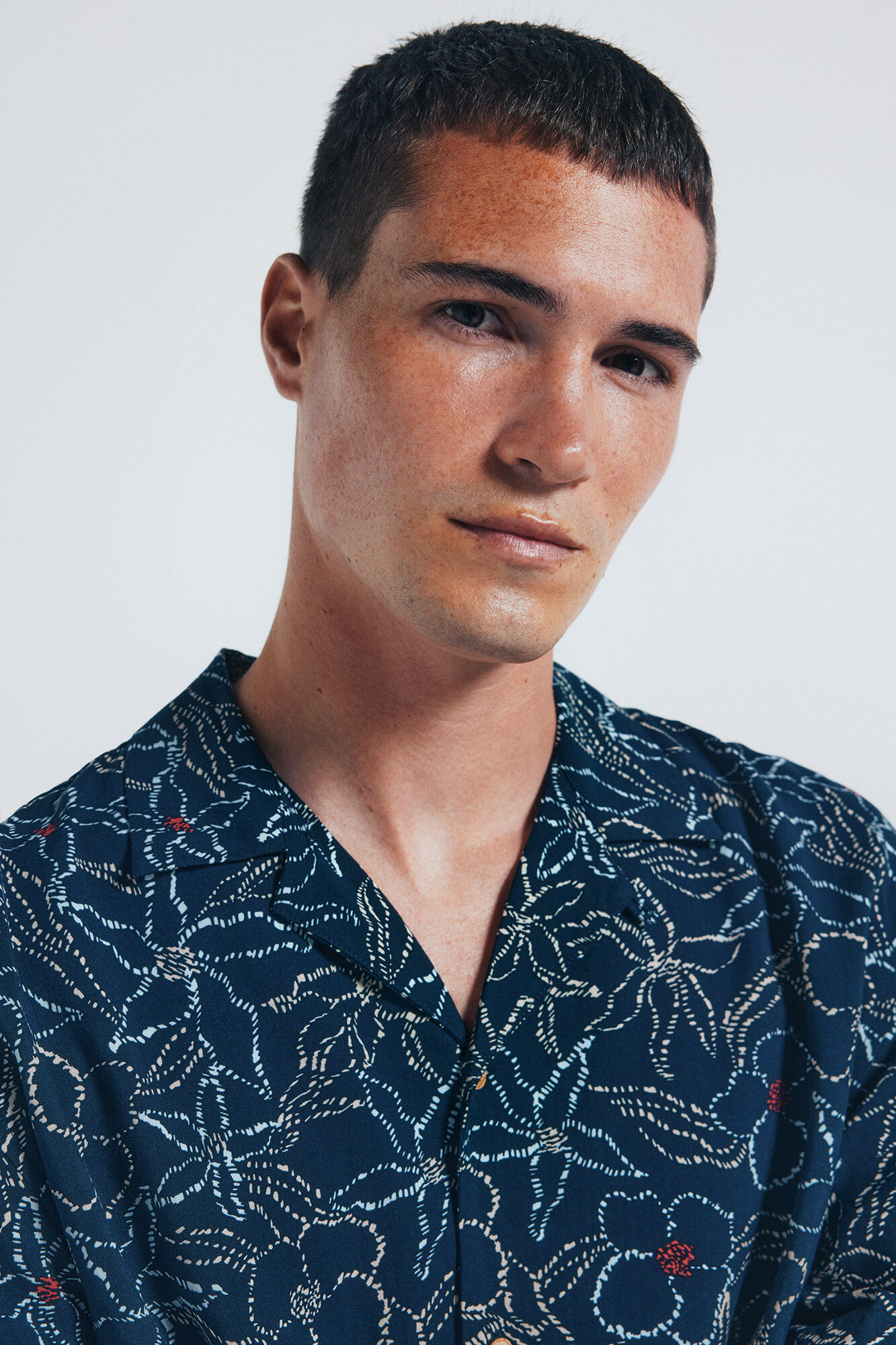 Springfield Camisa manga corta viscosa estampado