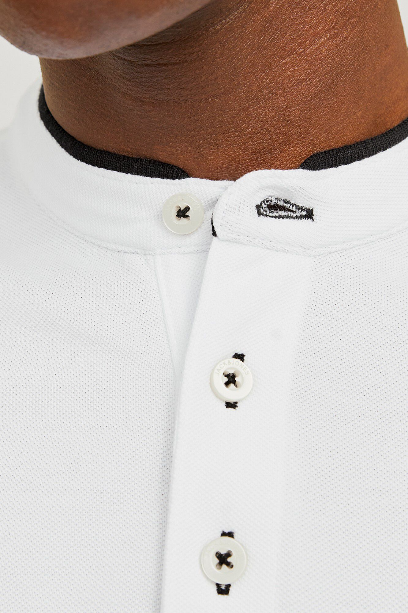 Jack & Jones Polo slim fit cuello mao natural