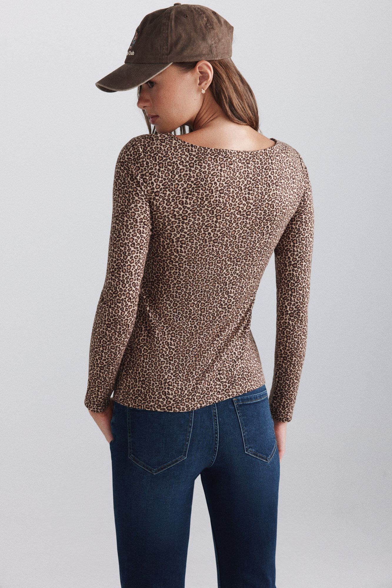 Springfield Playera animal print nude