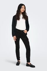 Only Pantal&oacute;n cargo slim fit negro