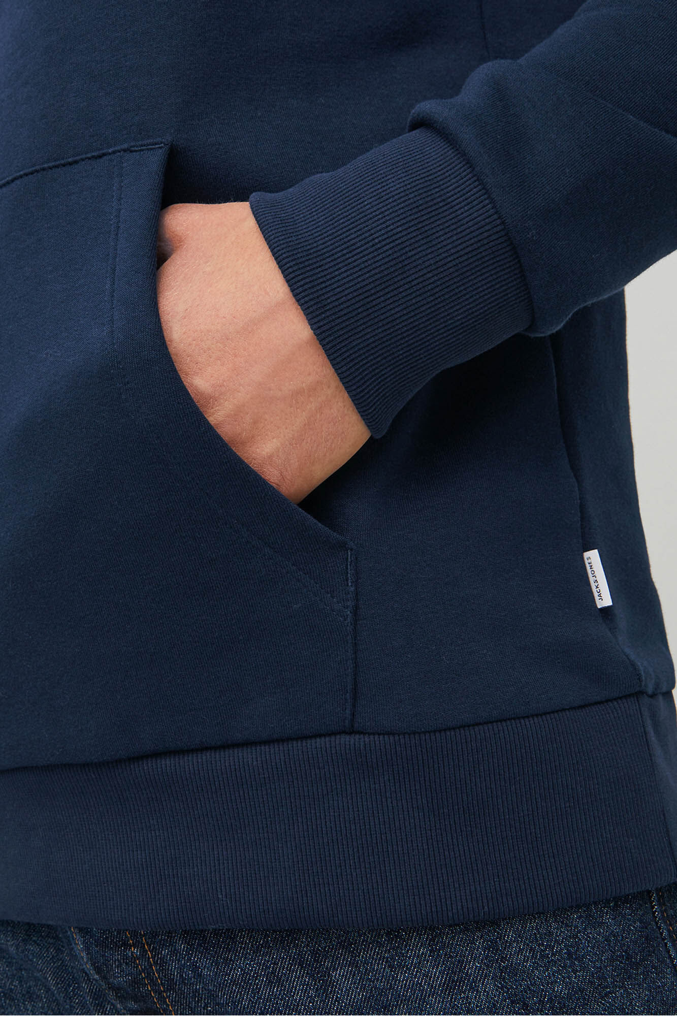 Jack & Jones Sudadera con logo y capucha marino