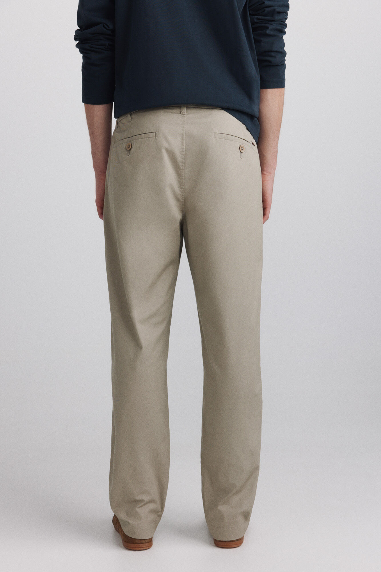 Springfield Pantal&oacute;n ligero straight fit caf&eacute;