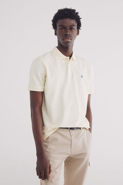Springfield Polo piqué básico regular fit amarillo