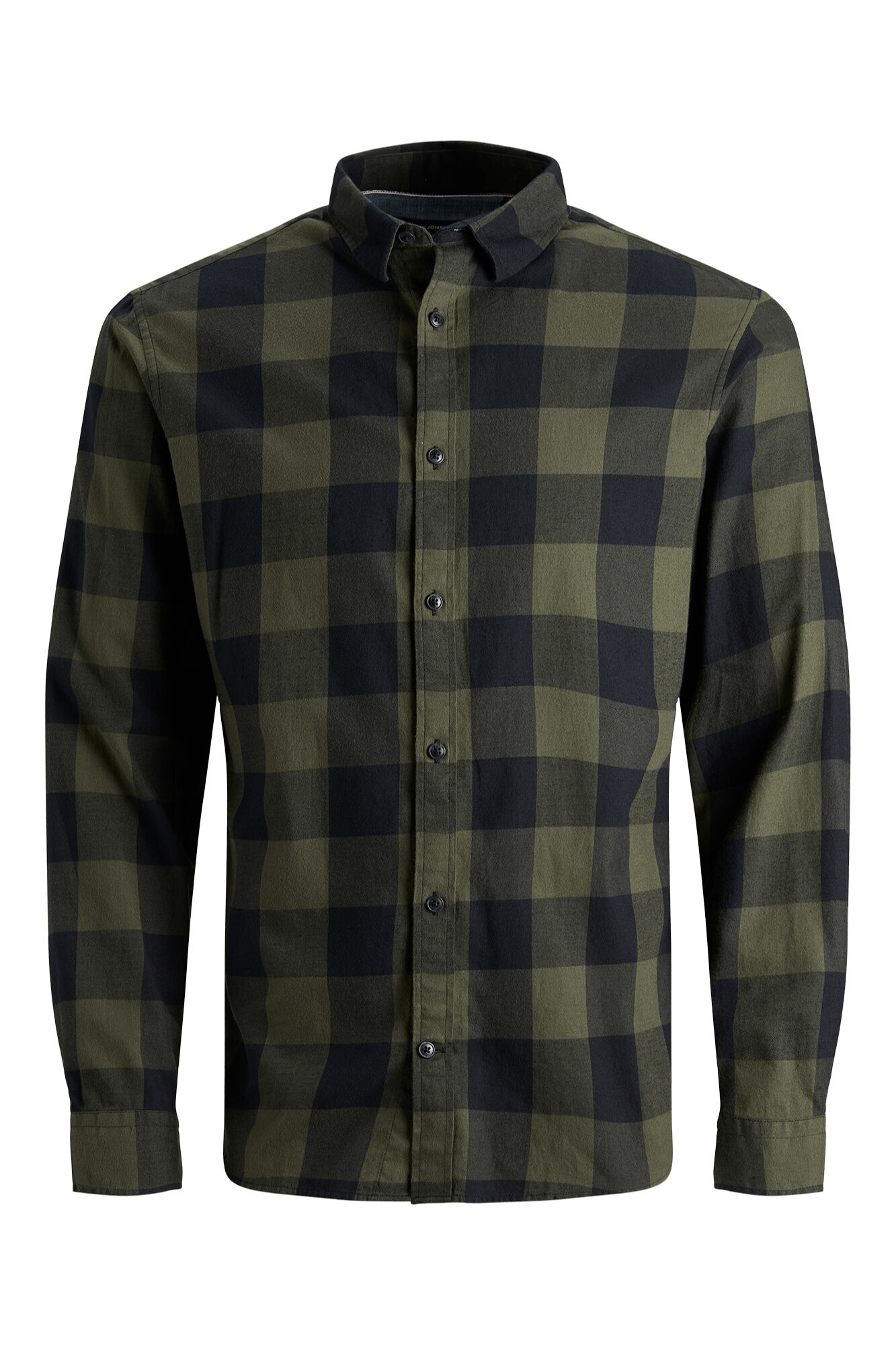 Jack & Jones Camisa slim a cuadros verde