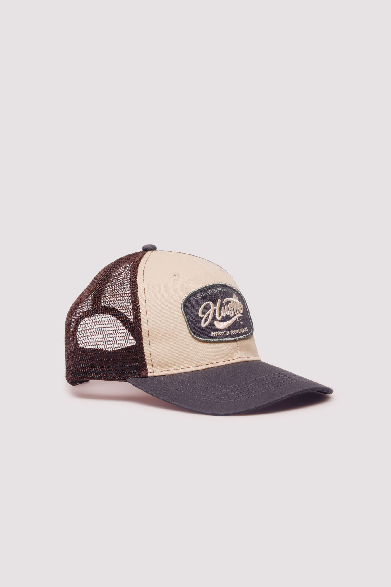 Springfield Gorra trucker parche frontal caf&eacute;