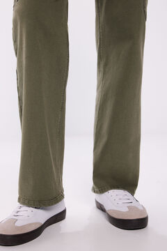 Springfield Pantalón cargo algodón khaki