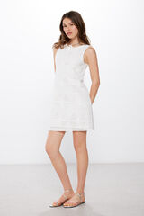 Springfield Vestido Lace  natural