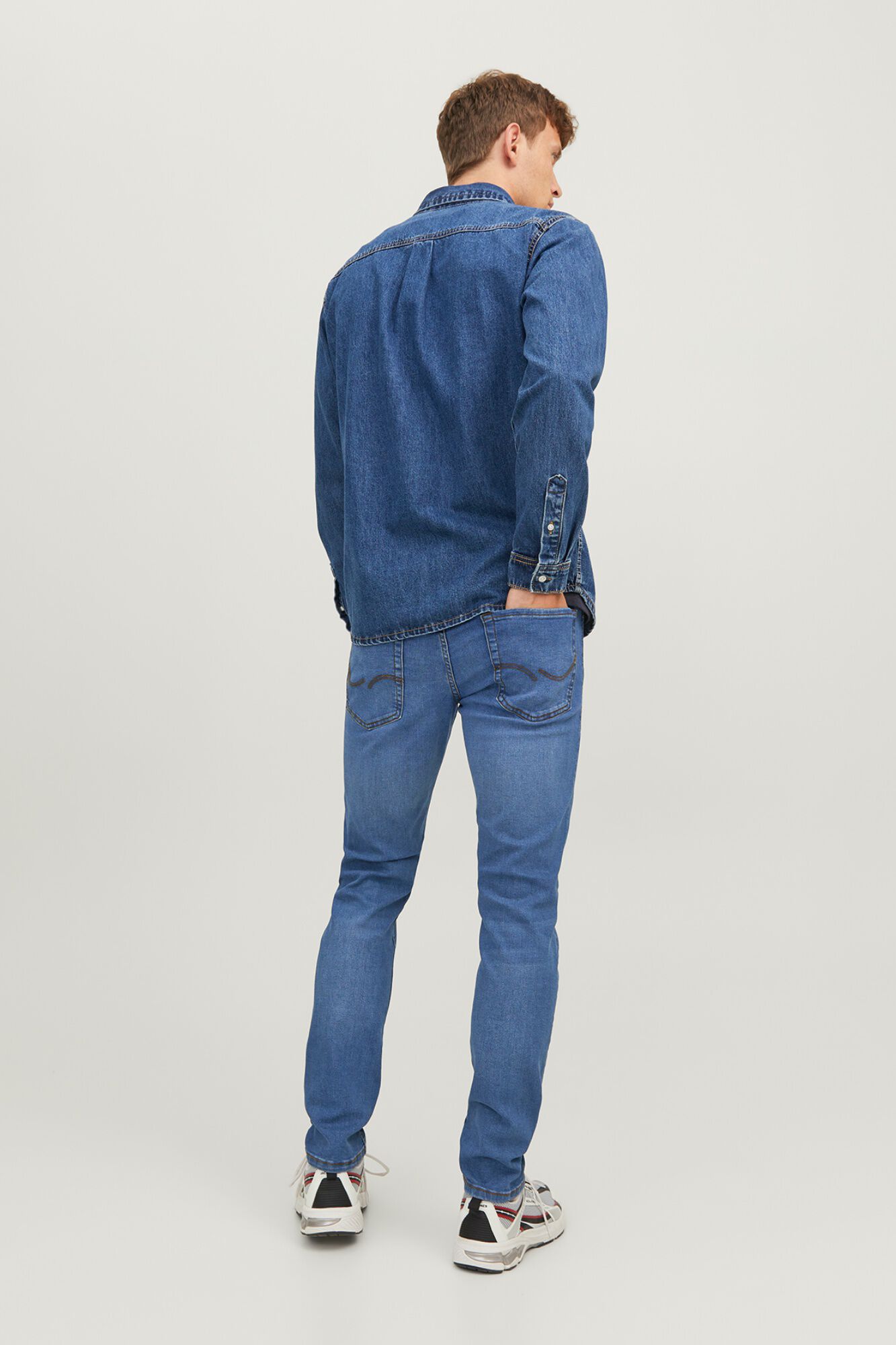 Jack & Jones Jeans slim efecto lavado azulado