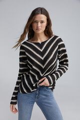 Springfield Playera estructura chevron negro