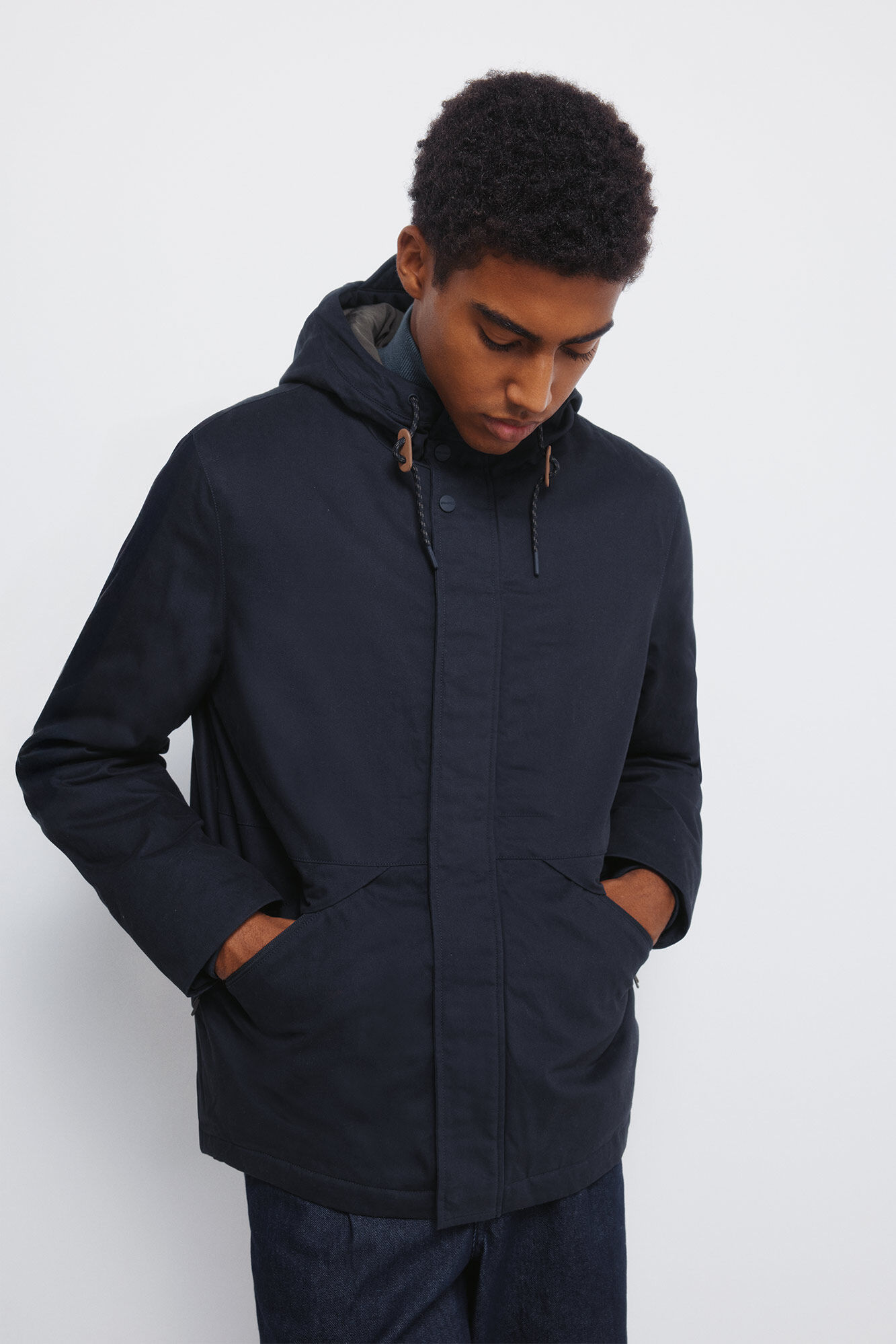 Springfield Parka short acolchado azul