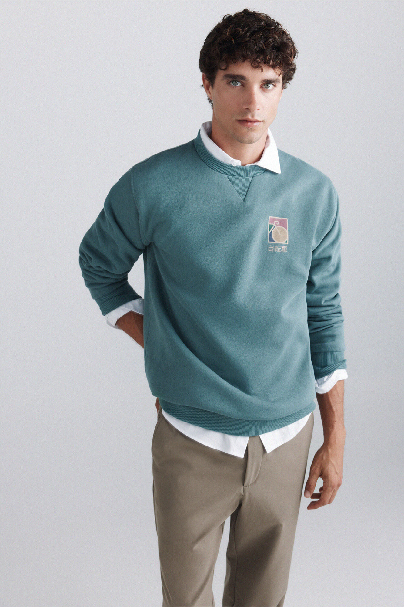 Springfield Sudadera bici caja verde