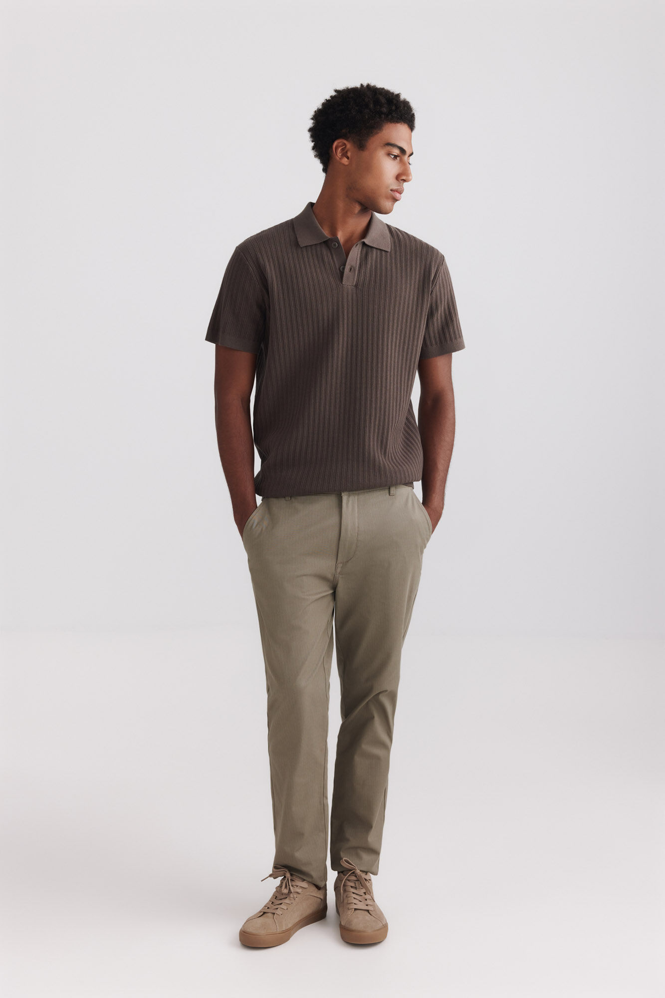 Springfield Pantal&oacute;n chino microestampado slim fit