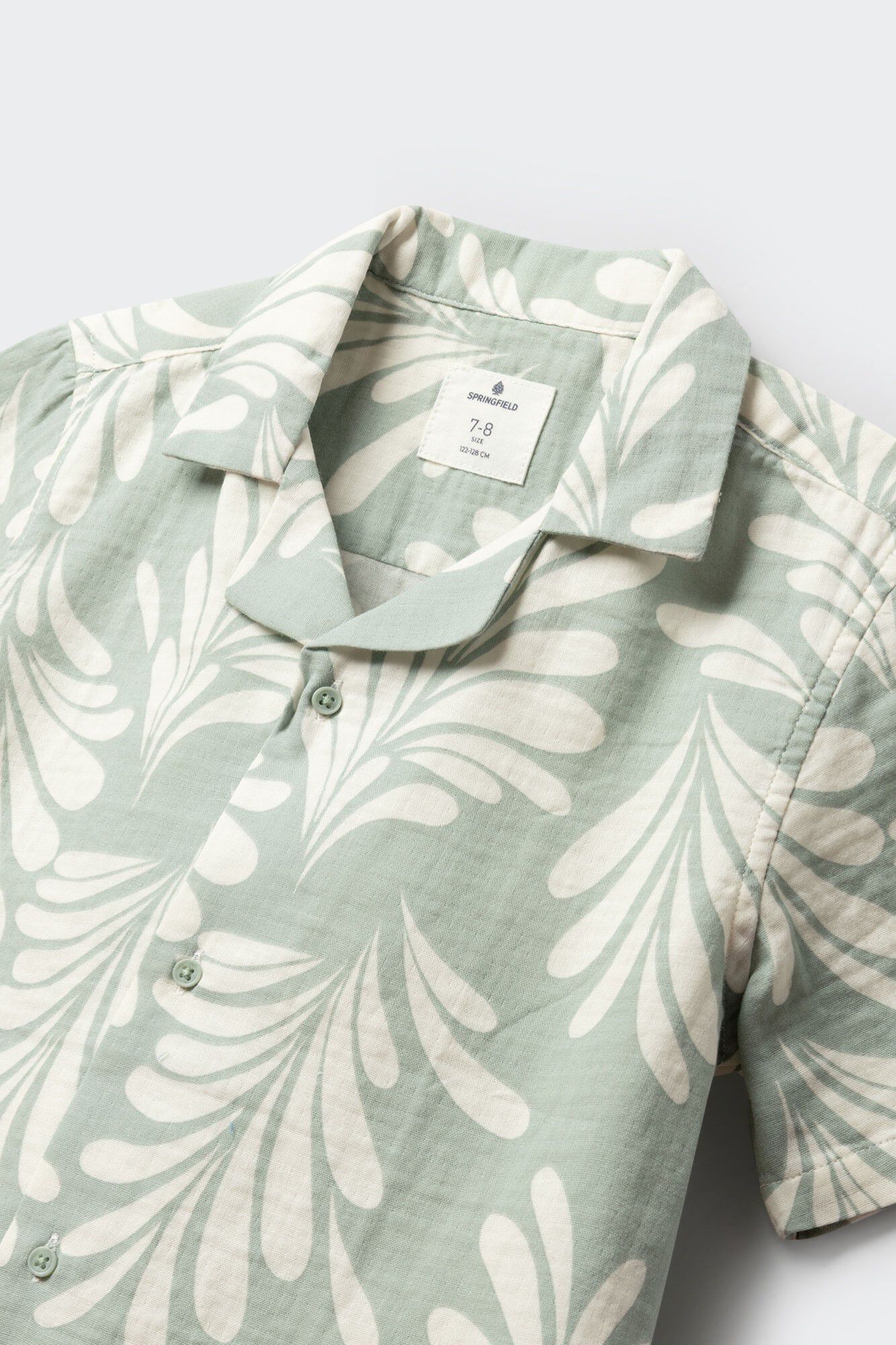 Springfield Kids Camisa de palmeras para ni&ntilde;o verde