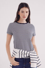 Springfield Camiseta rayas marineras estampado
