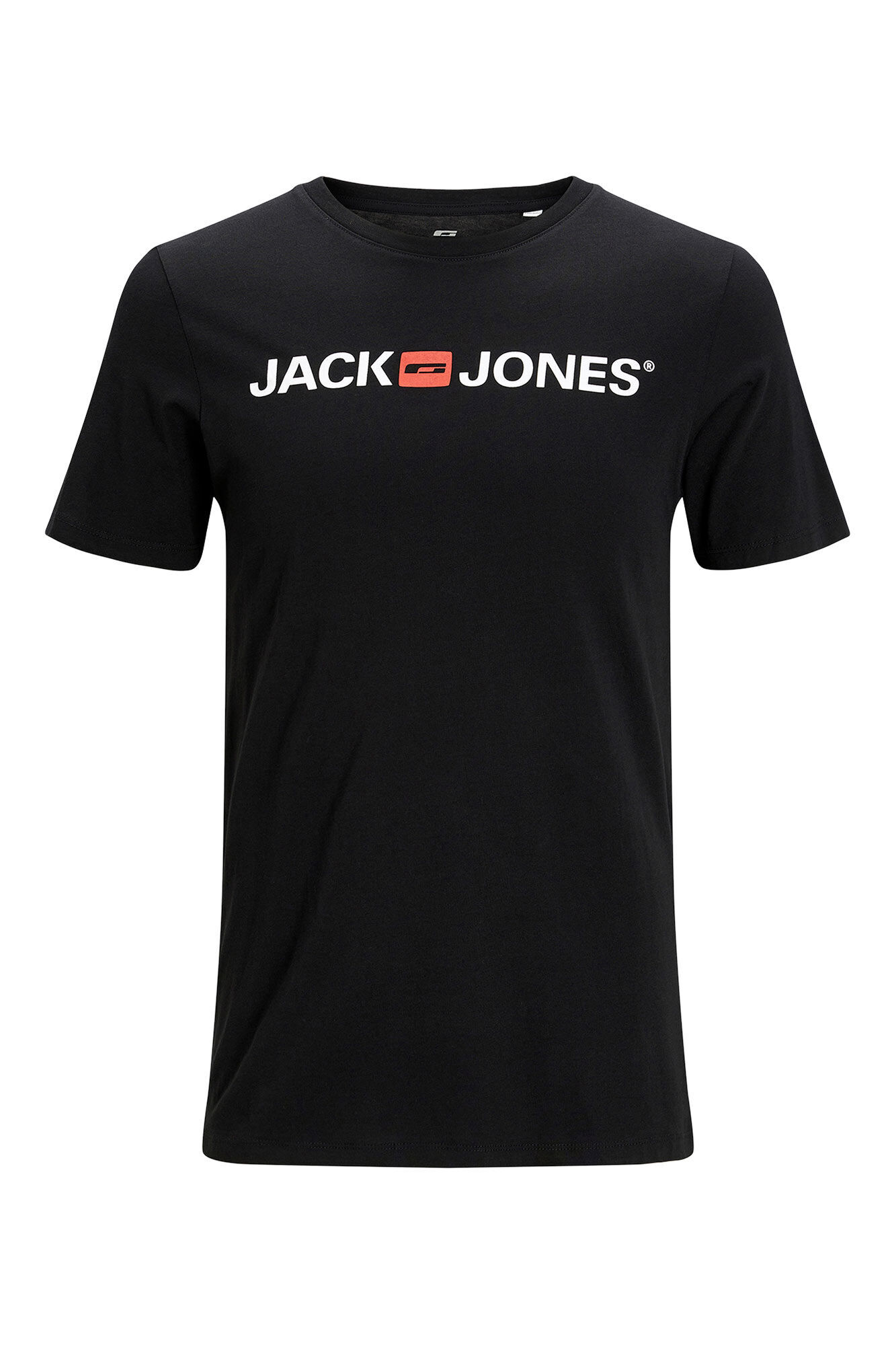 Jack & Jones Playera est&aacute;ndar fit negro