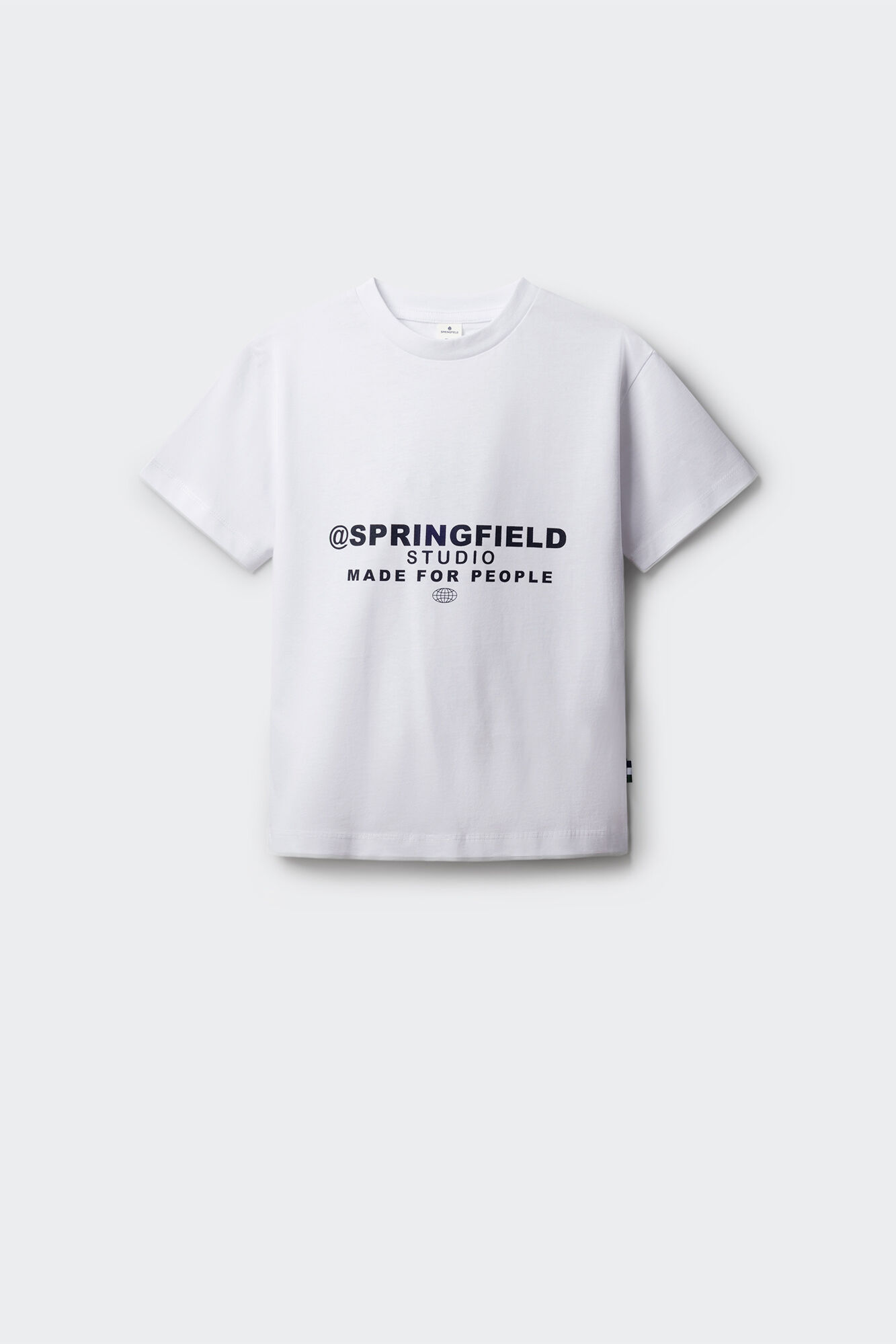 Springfield Kids Playera manga corta boxy para ni&ntilde;o natural
