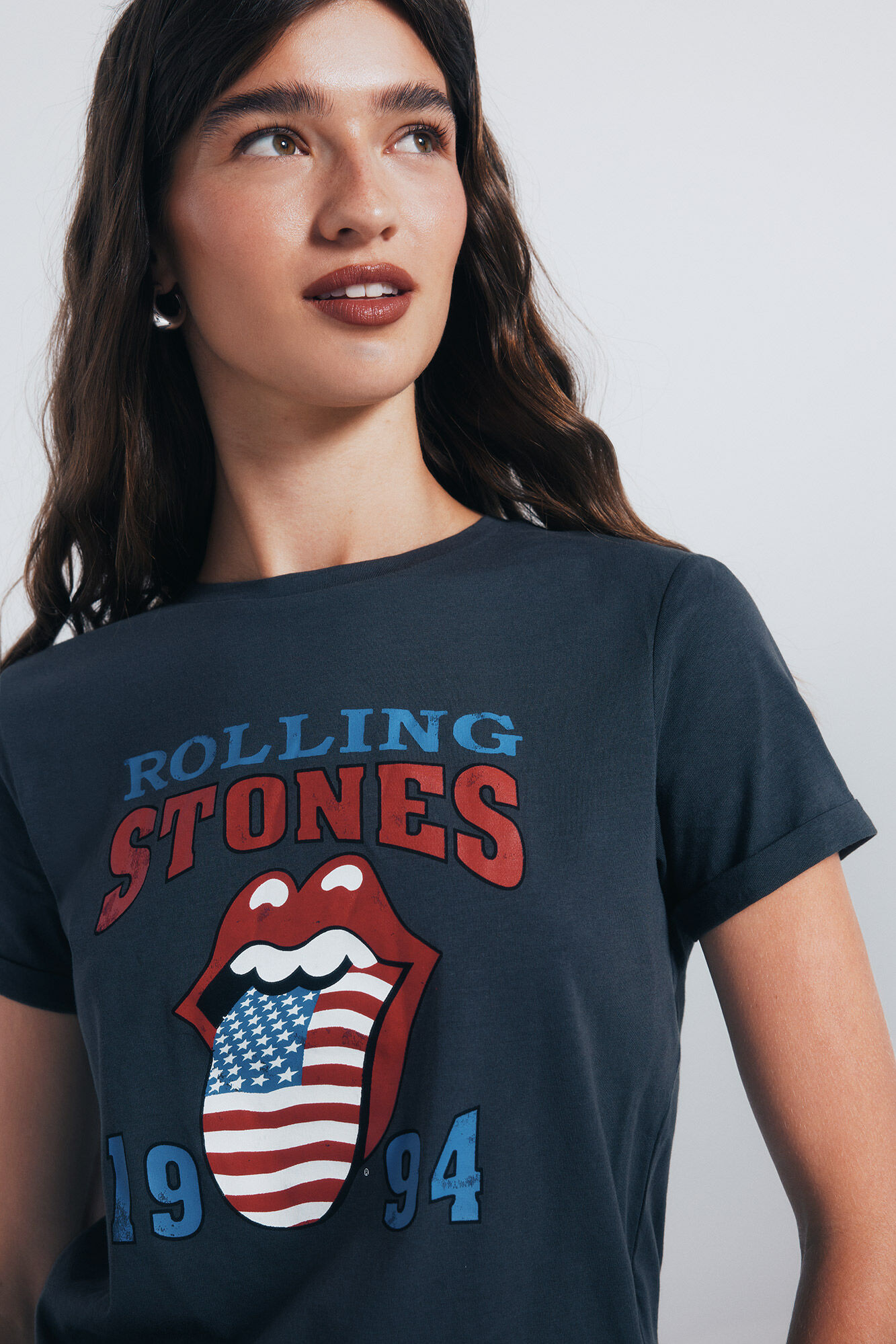 Springfield Playera "The Rolling Stones" gris