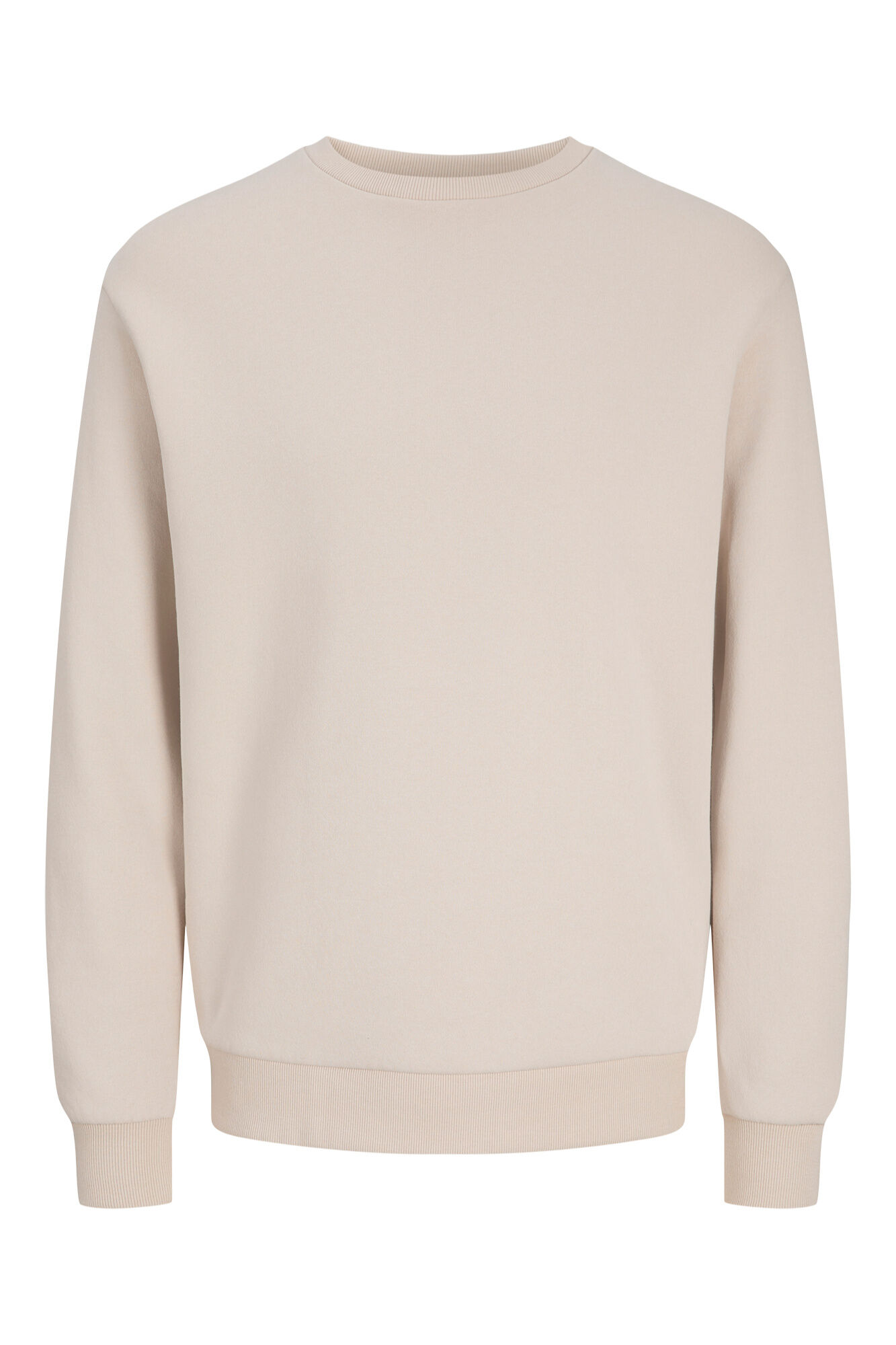 Jack & Jones Sudadera b&aacute;sica de cuello redondo gris