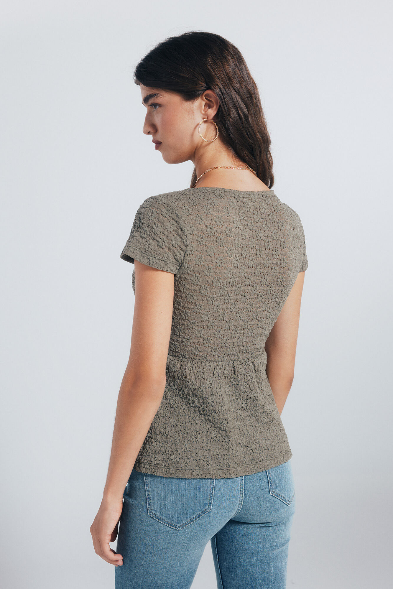 Springfield Top liso textura kaki