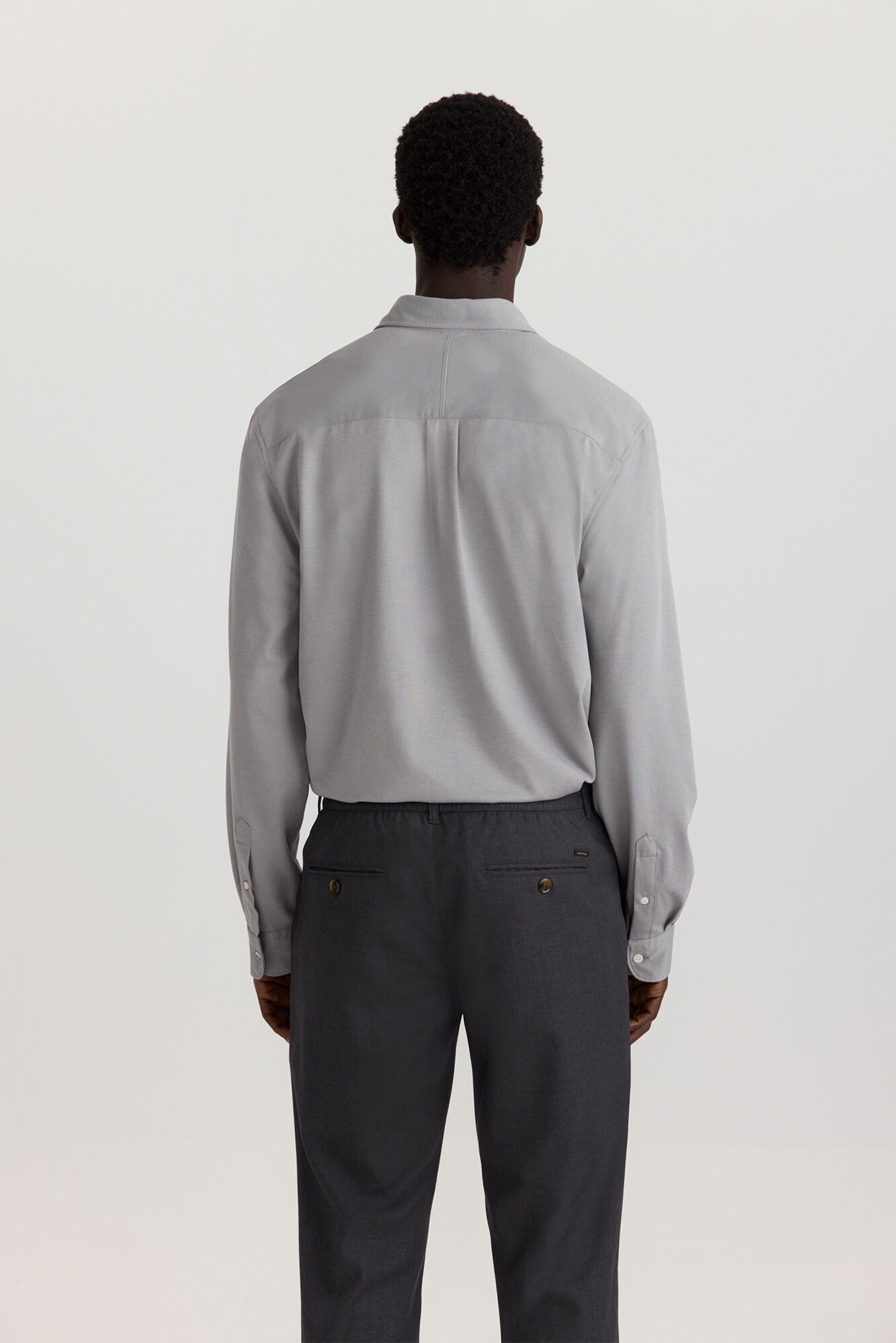 Springfield Camisa performance comfort quick dry y non-iron gris