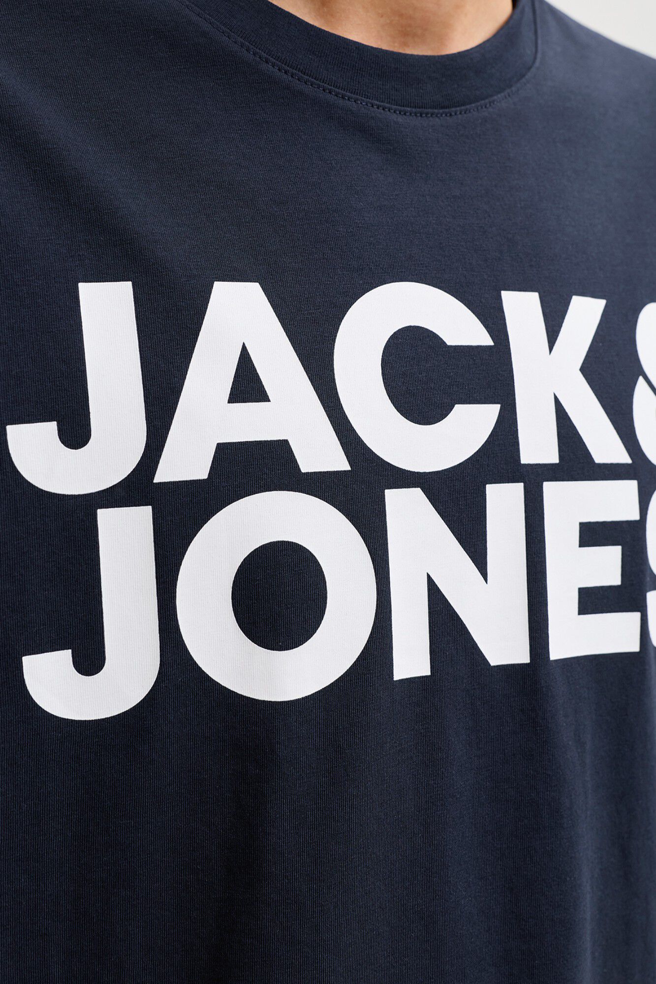 Jack & Jones Playera est&aacute;ndar fit marino