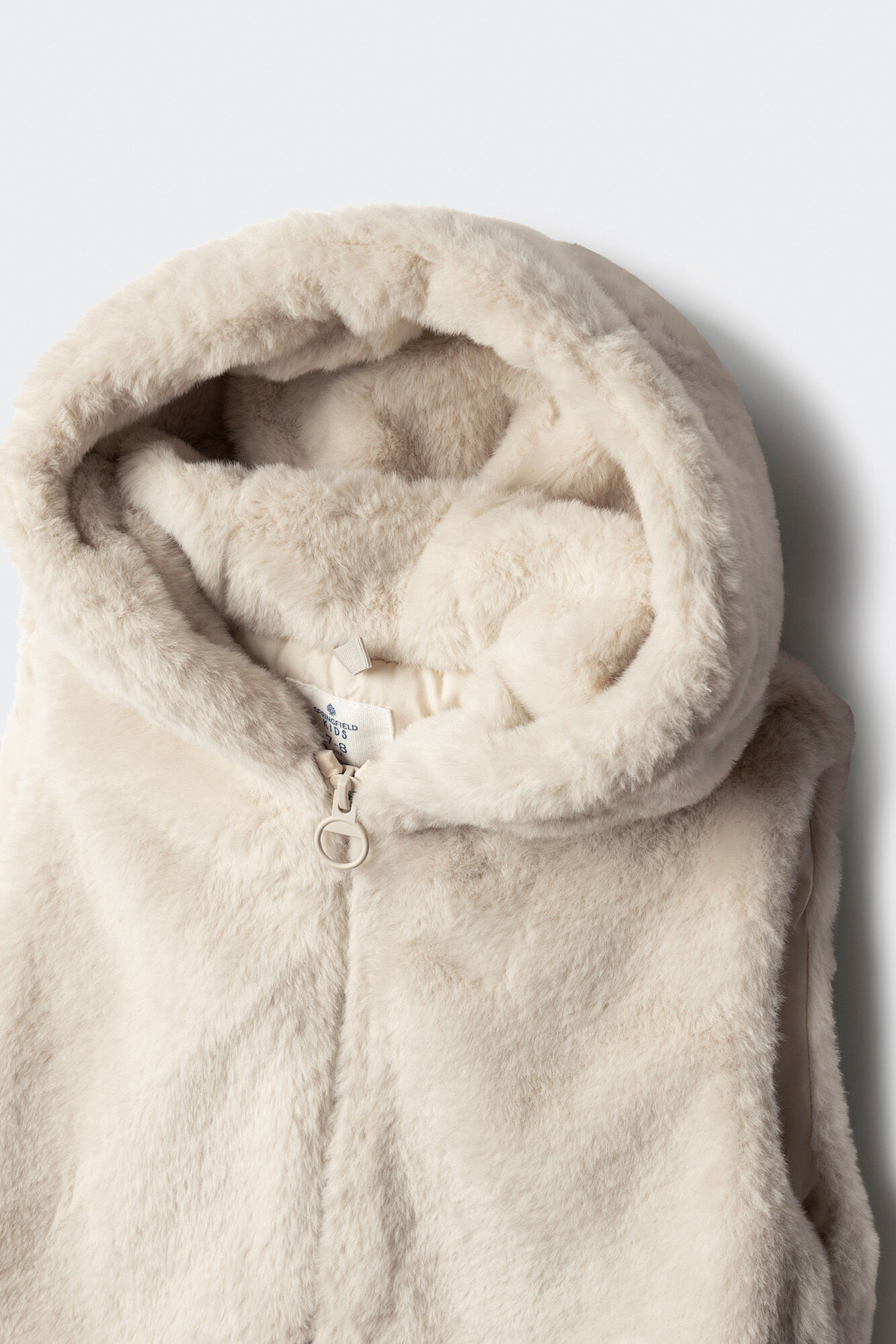 Springfield Kids Chaleco de piel para ni&ntilde;a beige