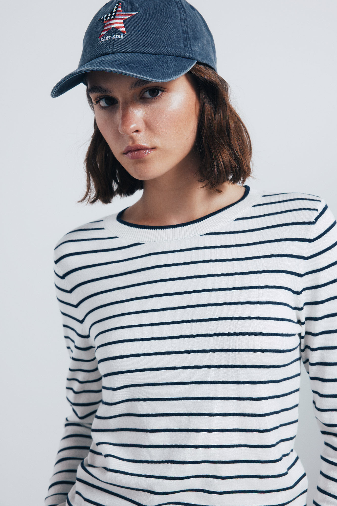 Springfield Su&eacute;ter fino botones pu&ntilde;os nude