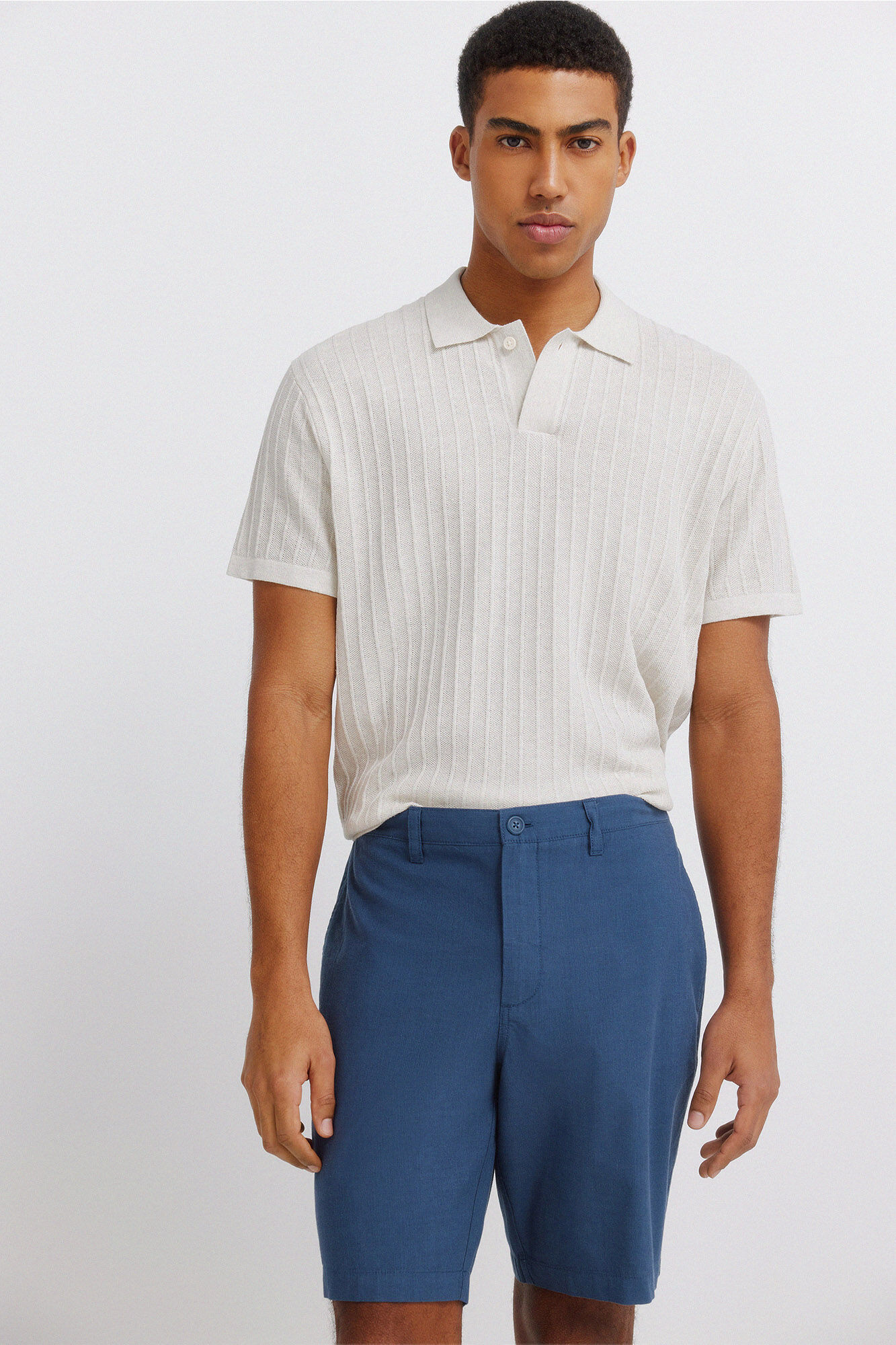 Springfield Bermudas estructuradas azul