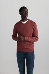 Springfield Jersey b&aacute;sico cuello pico rosa