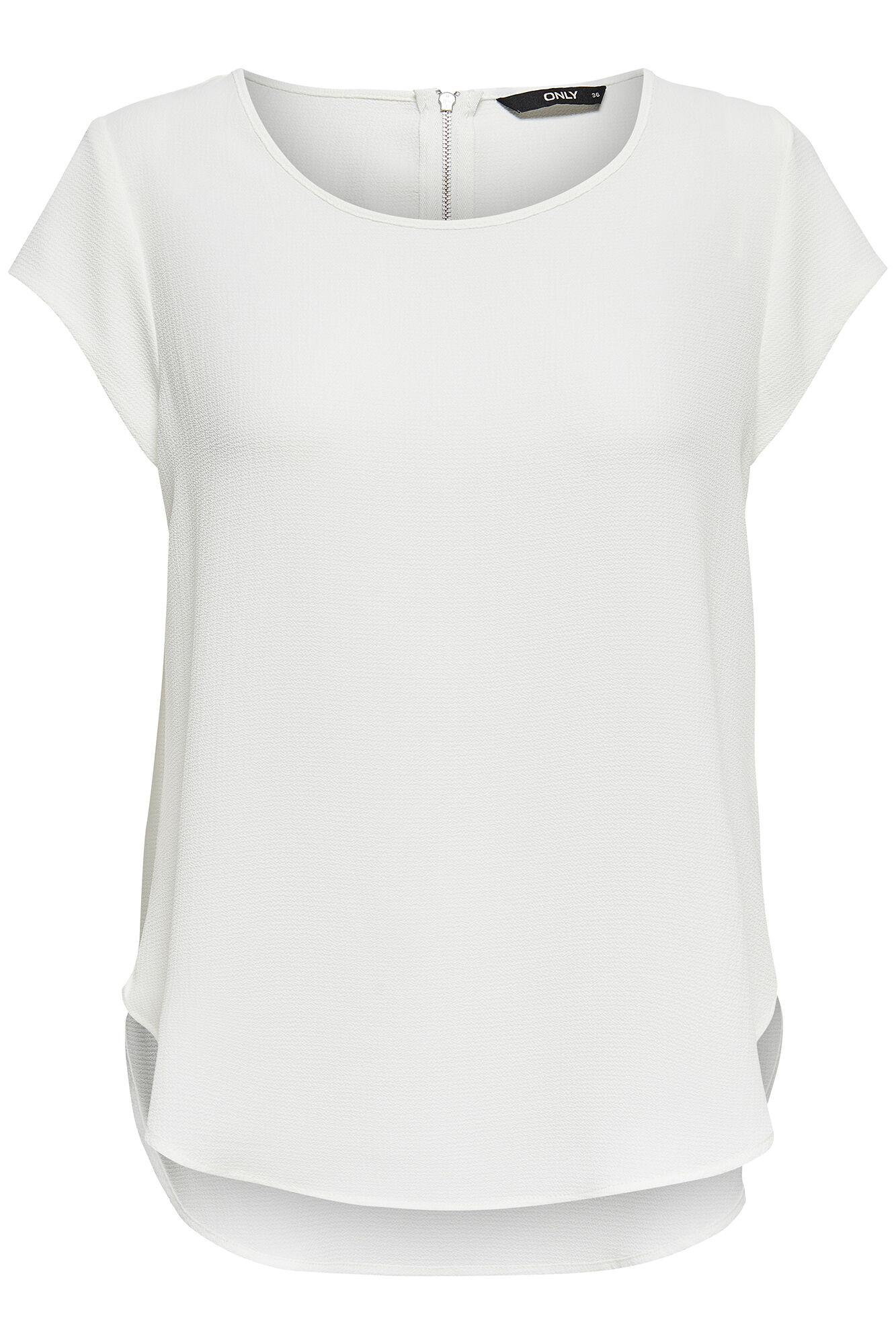 Only Playera lisa fluida natural