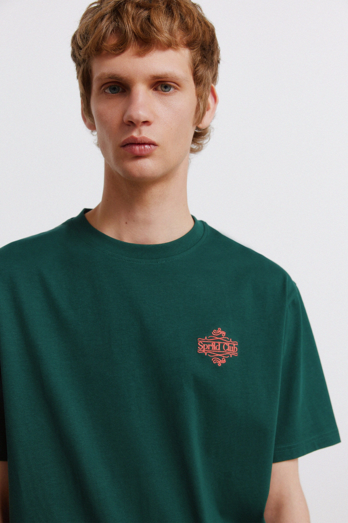Springfield Playera Springfield fl&uacute;or verde