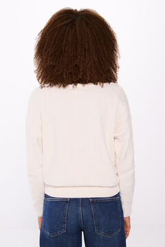 Springfield Suéter estructura chenilla beige