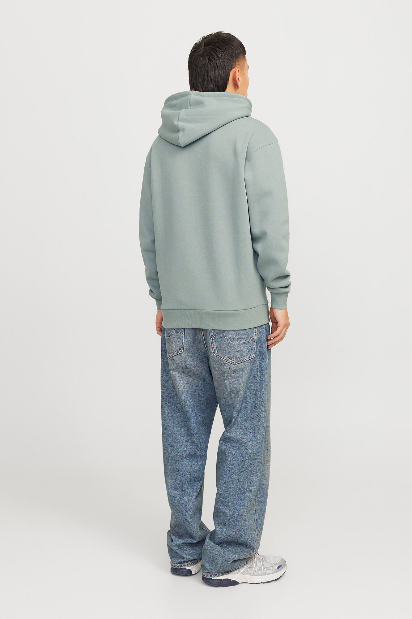 Jack & Jones Sudadera relaxed fit capucha caza oscuro