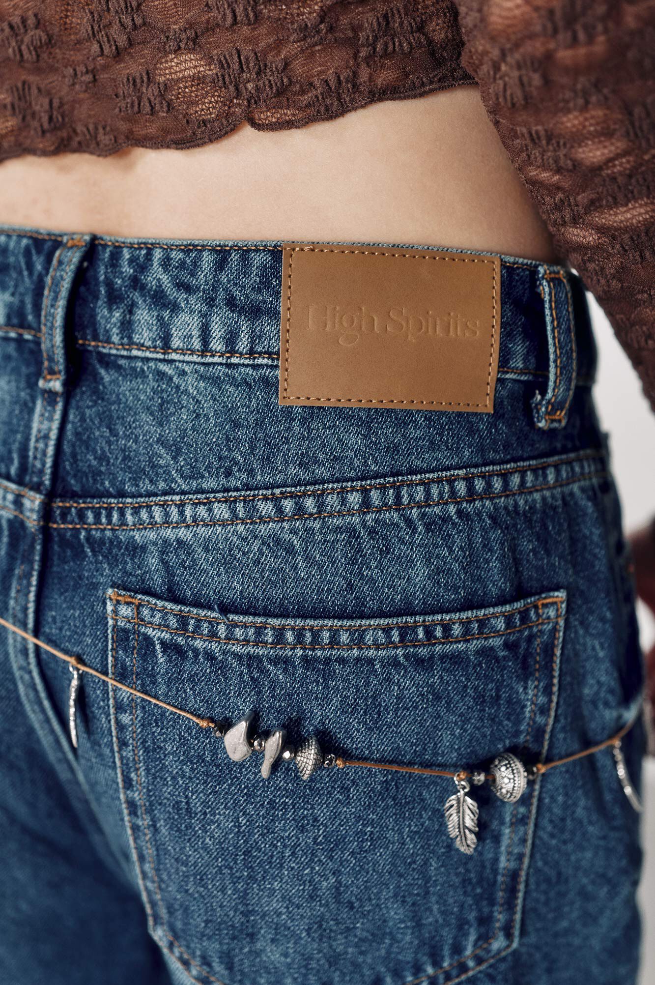 High Spirits Jeans Cuffed azul