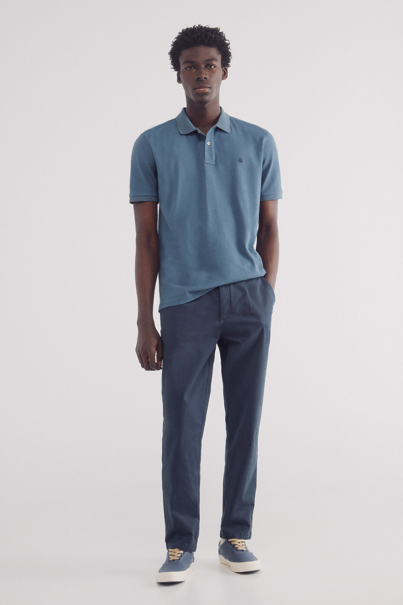 Springfield Polo piqu&eacute; b&aacute;sico regular fit azul