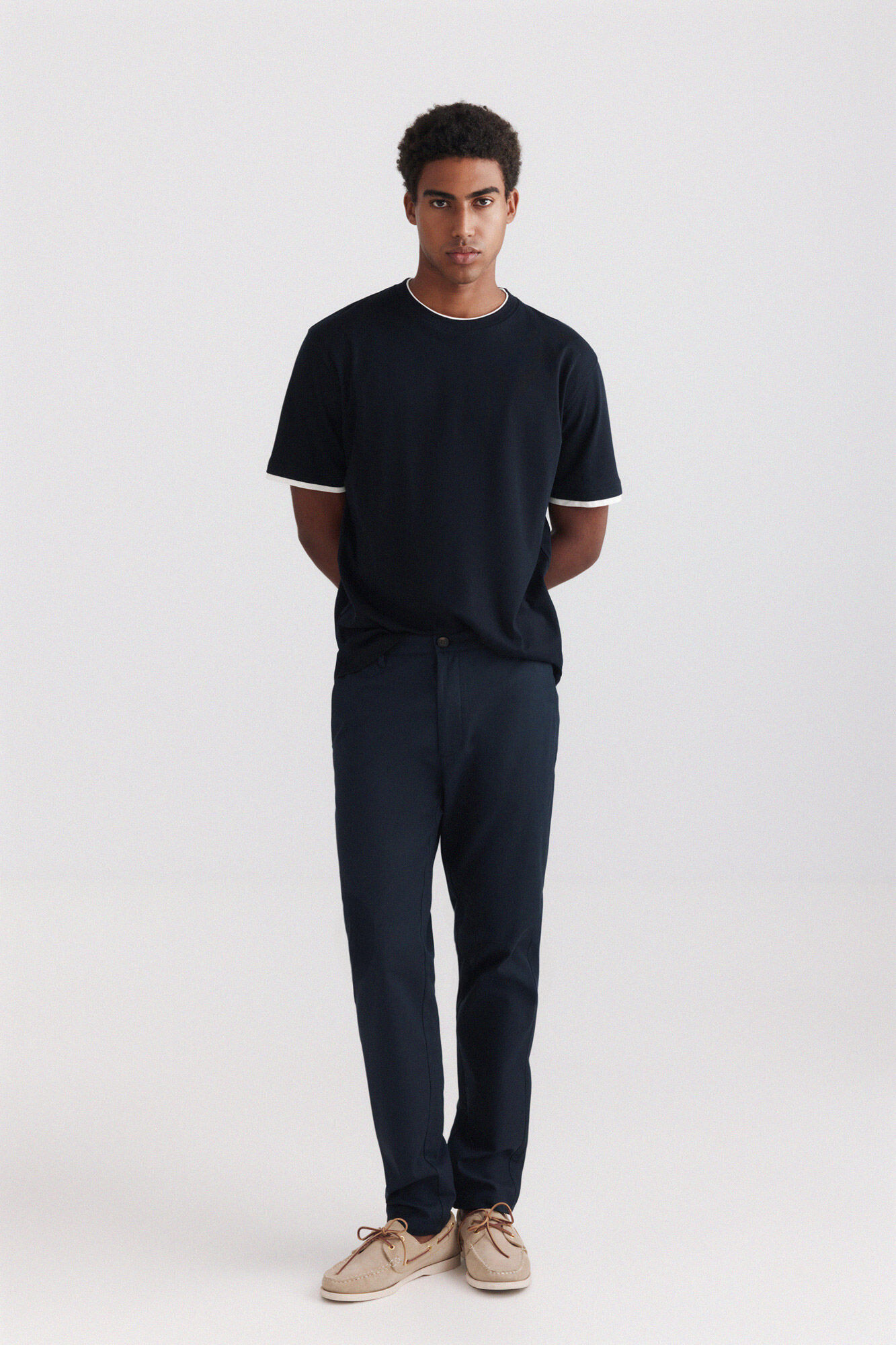 Springfield Pantal&oacute;n chino de estructura bicolor comfort fit