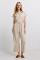 Springfield Jumpsuit con bolsillos caf&eacute;