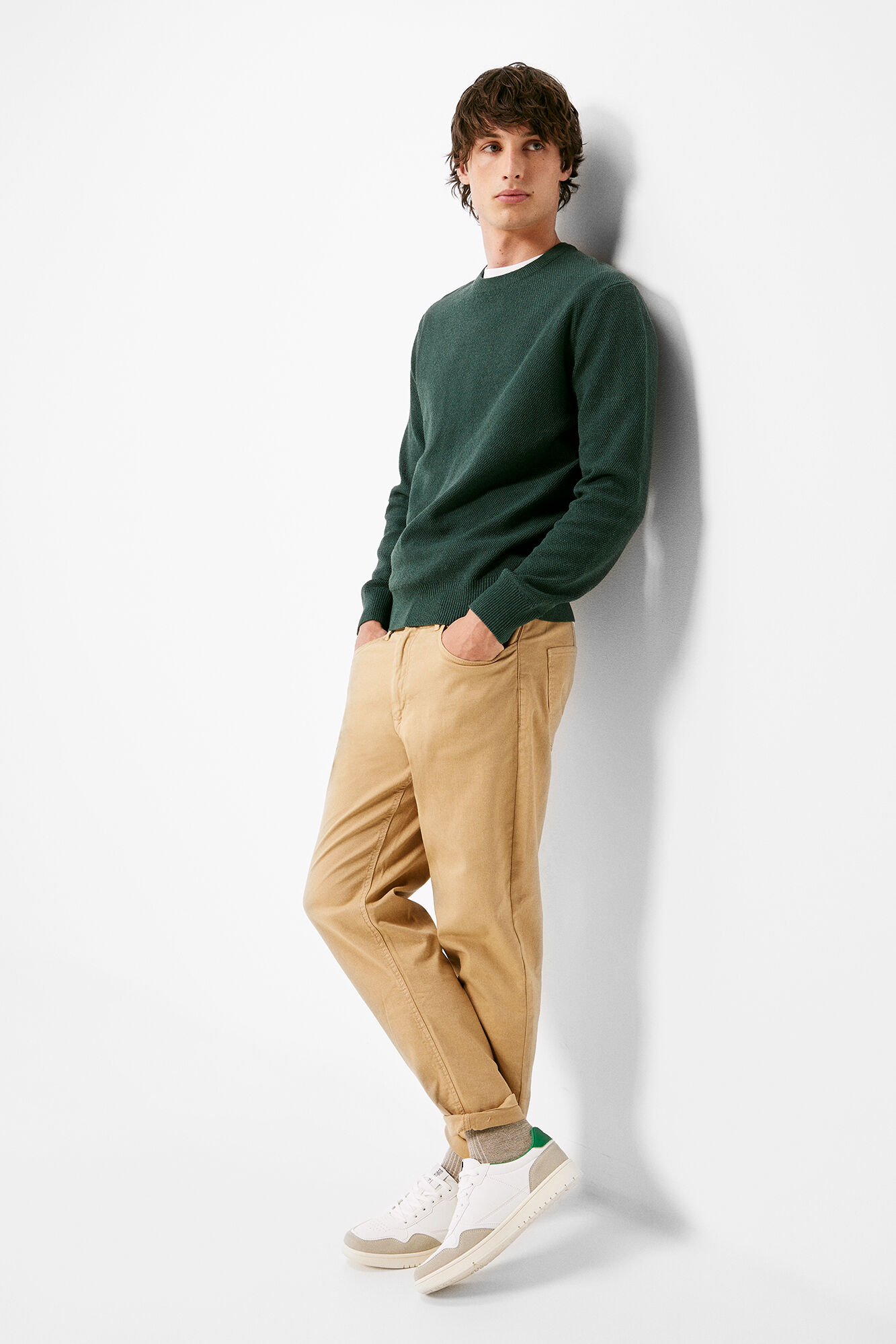 Springfield Su&eacute;ter estructura torzal azul