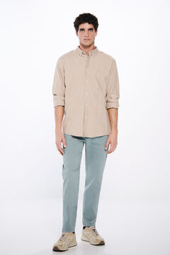 Springfield Pantalón color lavado slim fit azul
