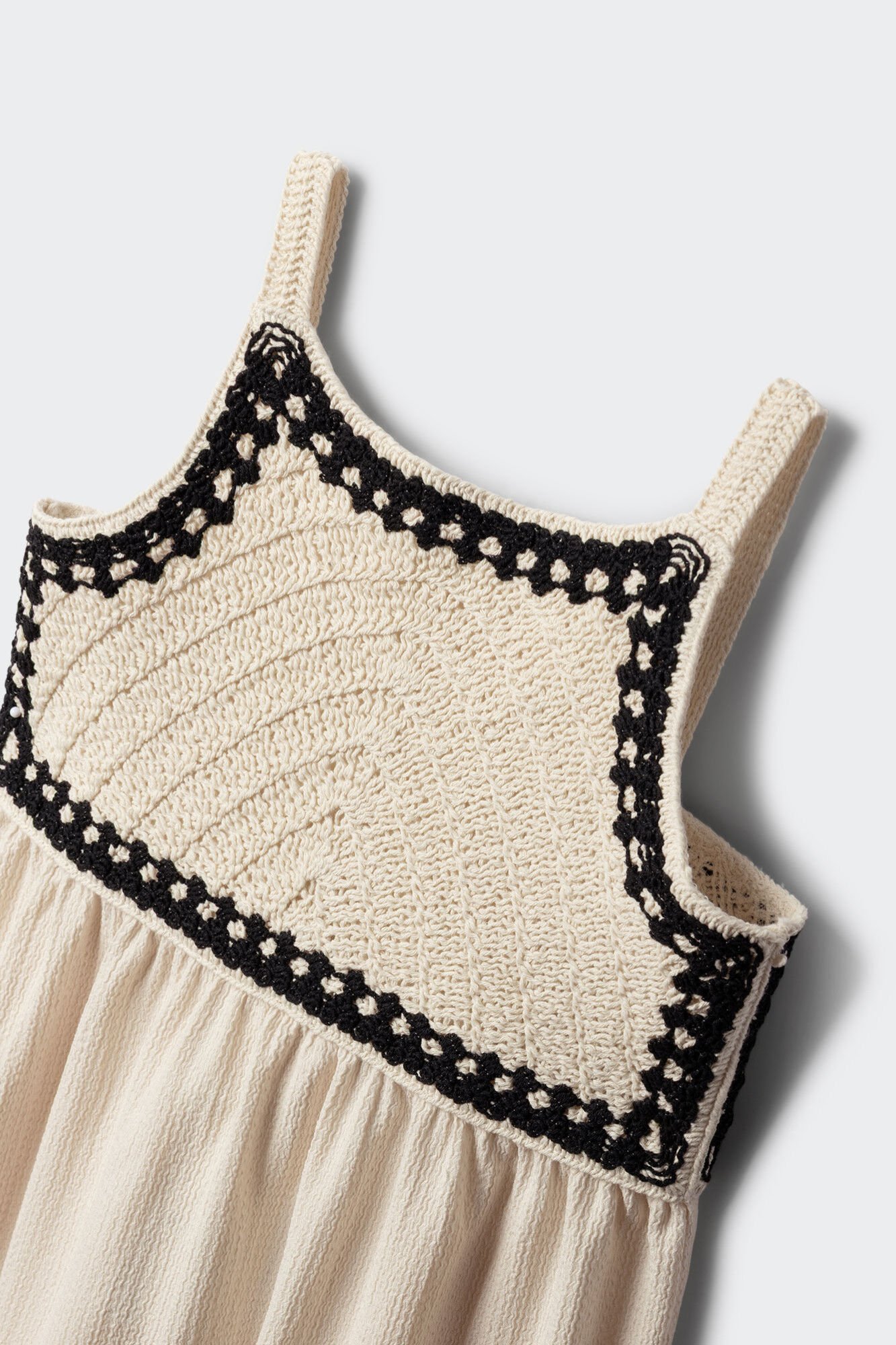 Springfield Kids Vestido de crochet para ni&ntilde;a marfil