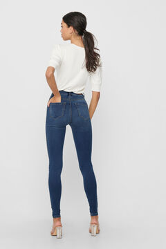 Springfield Jeans Skinny Tiro Alto azulado