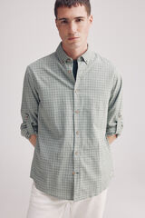 Springfield Camisa algodón slum cuadros verde