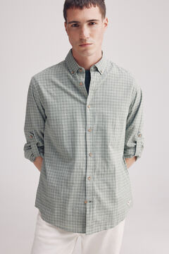 Springfield Camisa algodón slum cuadros verde