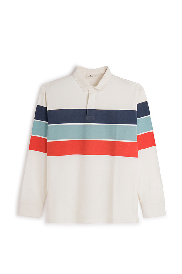 Springfield Rugby Polo Polo manga larga rugby raya | Polos de hombre | Springfield-MX
