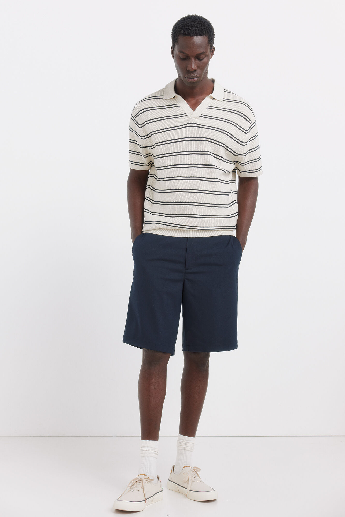 Springfield Polo de rayas m&uacute;ltiples gris