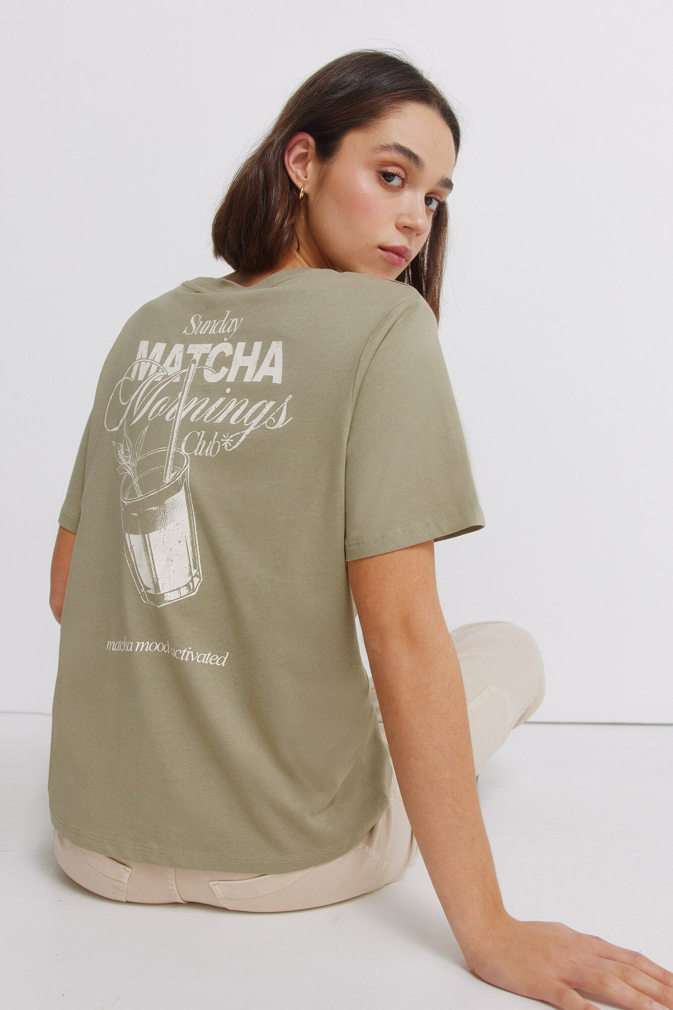 Springfield Playera manga corta "Le caf&eacute;"