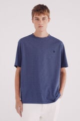 Springfield Playera microraya tejida azul